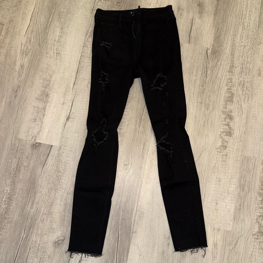 Hollister Black Ripped Skinny Jeans